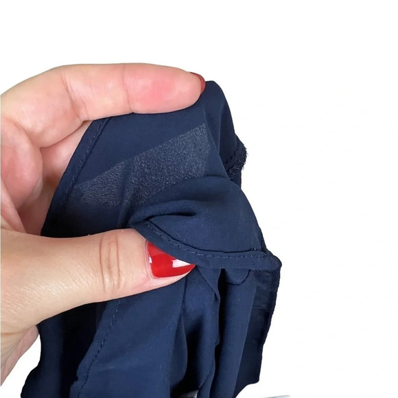 Zara • Lace Up Back Chiffon Kimono Sleeve Blouse - Picture 8 of 8